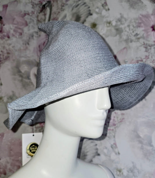 Classic Knitted Cross-border Witch Hat – Pointed Top & Wide Brim