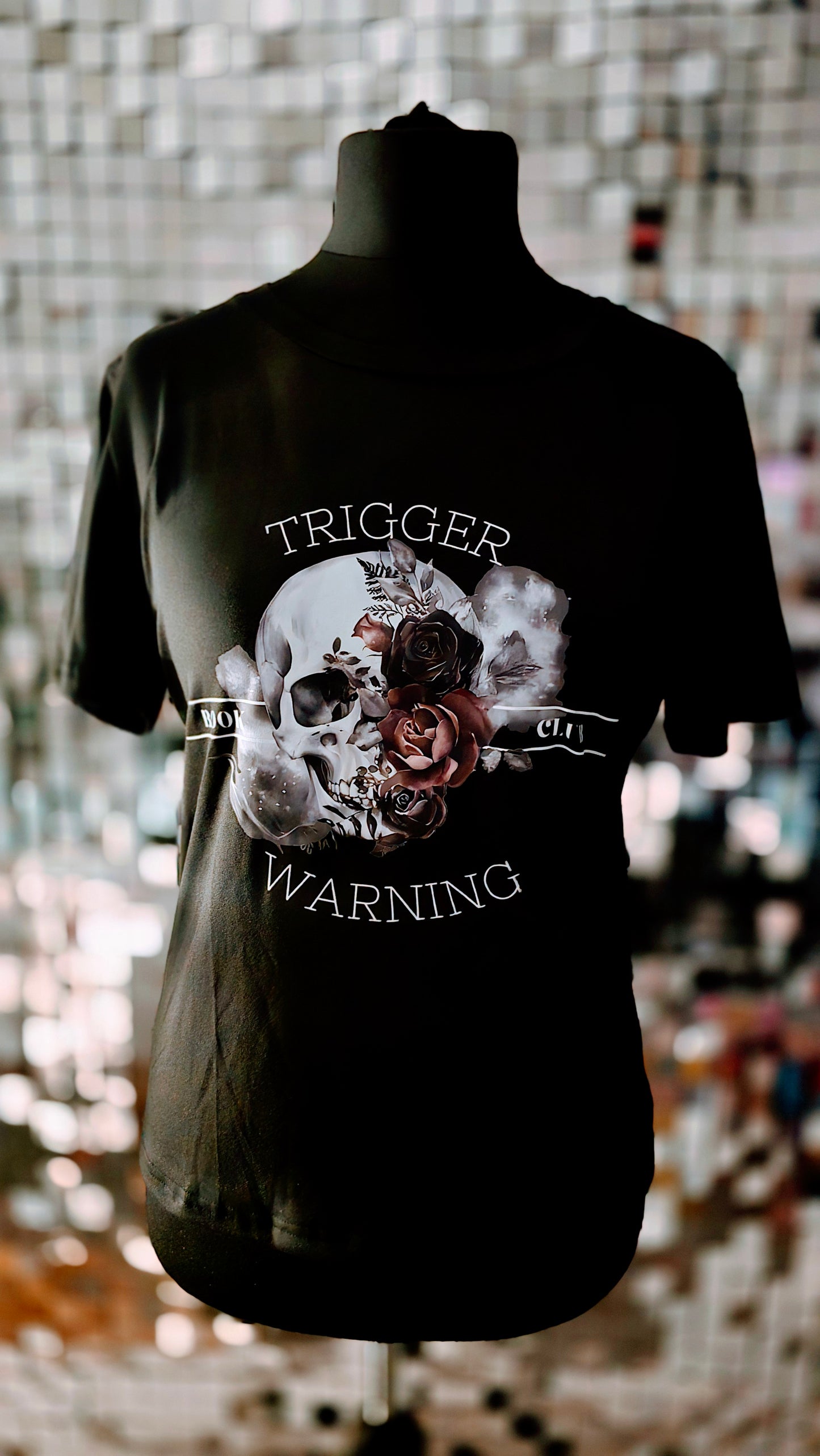 Trigger Warning – Women’s Black T-Shirt