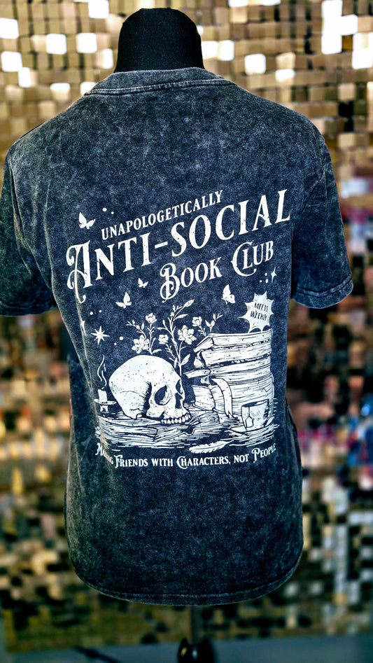 Unapologetically Anti-Social Book Club Tee