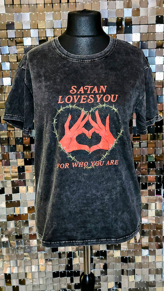 Satan Loves You For Who You Are Tee